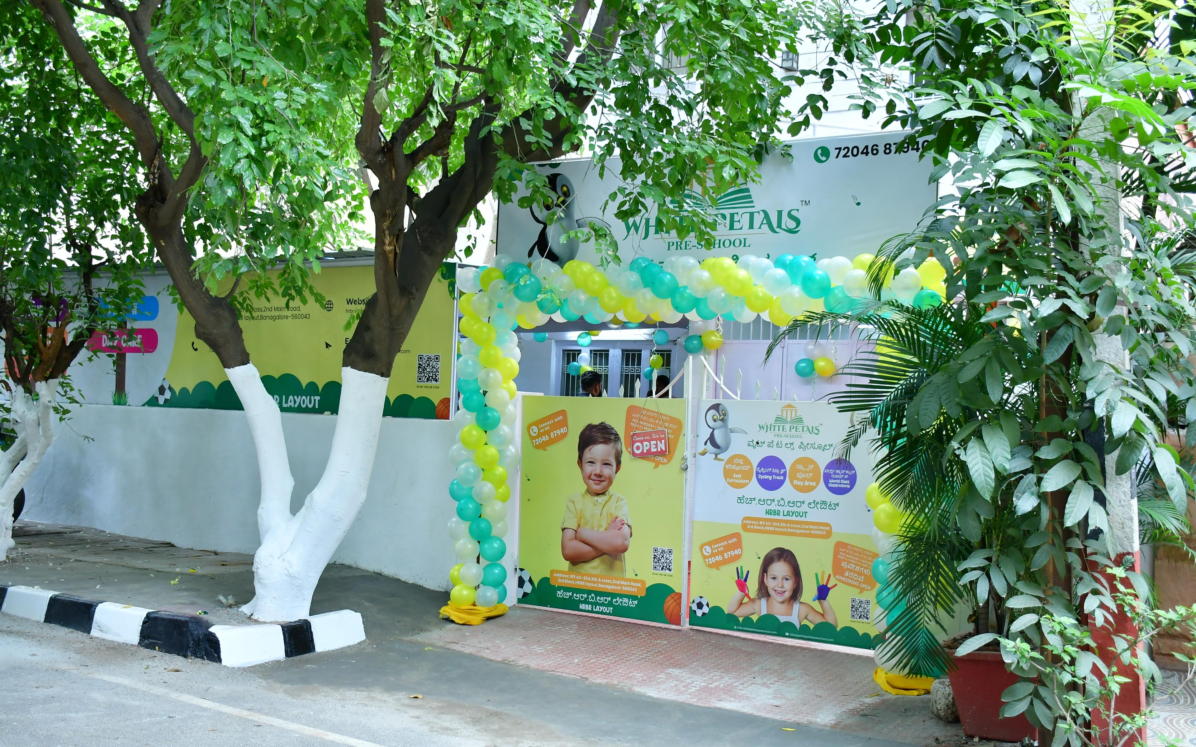 White Petals Preschool HRBR Layout preschool building in Hrbr Layout, Bengaluru