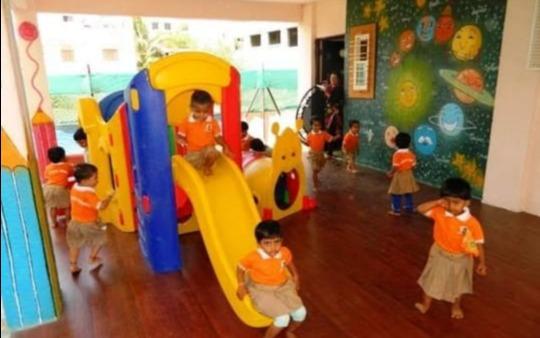Shiksha Veritas Play School preschool building in Dhayari, Pune