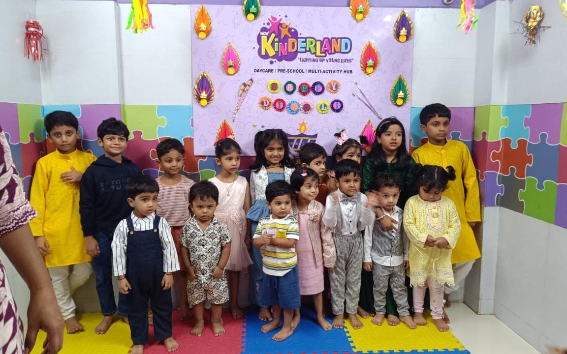 Kinderland Multiactivity Childcare preschool building in Mira Road East, Thane