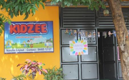 Gurukulam Kidzee preschool building in Nandini Layout, Bengaluru