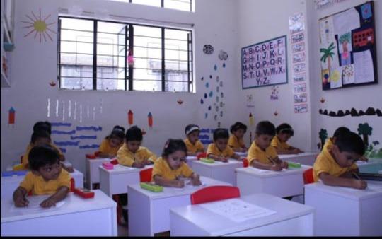 Puppet Nursery School preschool building in Karve Nagar, Pune