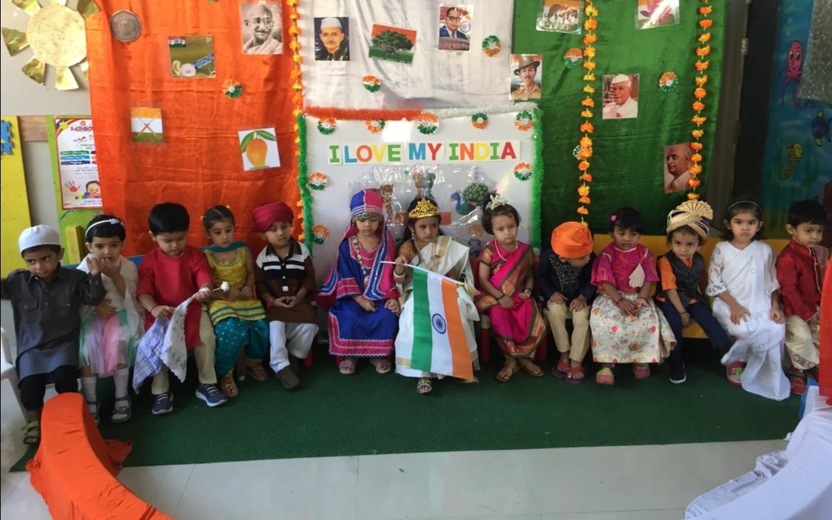 Rainbow Kids Academy preschool building in Camp, Pune