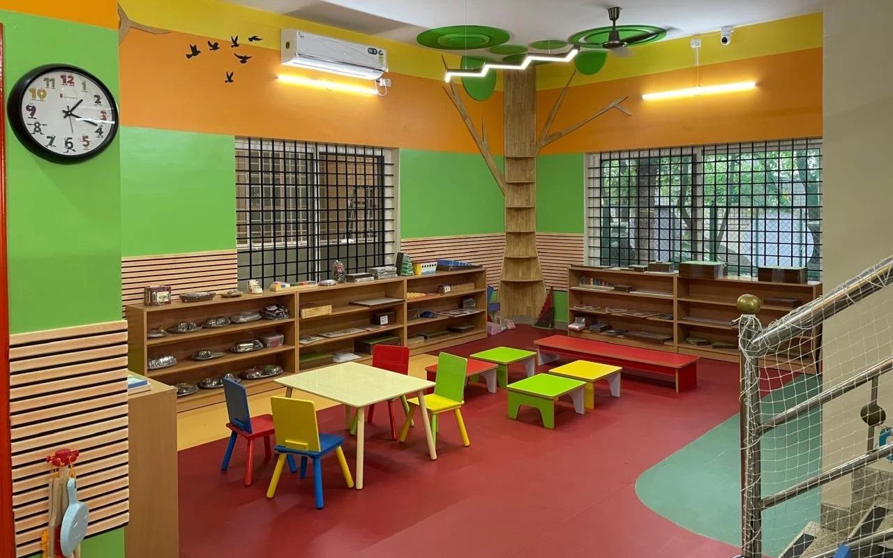 Grundlage Preschool and Daycare preschool building in Sahakara Nagar, Bengaluru