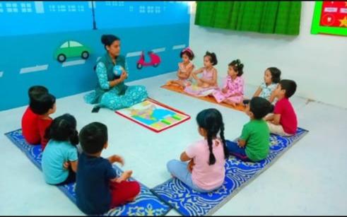 Aajol Preschool and Learncare Aranyeshwar preschool building in Aranyeshwar, Pune